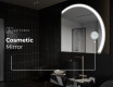 Half Circle Mirror LED lighted wall mirror Q222 #6