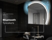 Half Circle Mirror LED lighted wall mirror Q222 #7