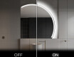 Half Circle Mirror LED lighted wall mirror Q222 #3