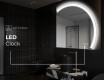 Half Circle Mirror LED lighted wall mirror Q222 #9