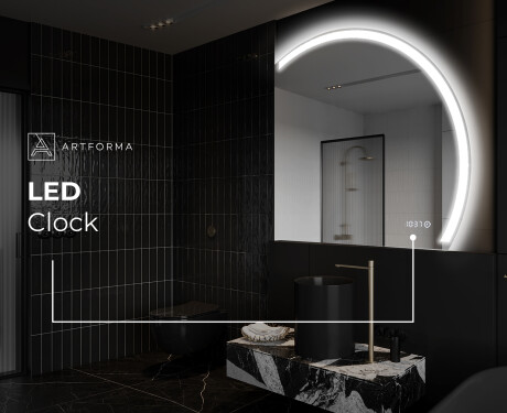 Half Circle Mirror LED lighted wall mirror Q222 #9