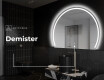 Half Circle Mirror LED lighted wall mirror W223 #9
