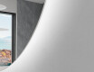 Half Circle Mirror LED lighted wall mirror X221 #2