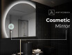 Half Circle Mirror LED lighted wall mirror X221 #9