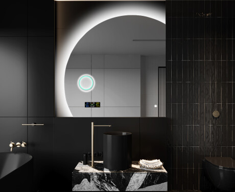 Half Circle Mirror LED lighted wall mirror X221 #10
