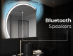 Semi-Circular Mirror with LED illumination X222 #5