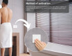 Round Backlit LED Bathroom Mirror 80cm with cool LED color 7000K, warm color 3000K, or neutral color 4500K #4