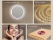 Round Backlit LED Bathroom Mirror 80cm with cool LED color 7000K, warm color 3000K, or neutral color 4500K #5