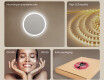 Round Backlit LED Bathroom Mirror 60cm with cool LED color 7000K, warm color 3000K, or neutral color 4500K #5