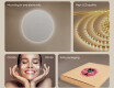 Round Backlit LED Bathroom Mirror 80cm with cool LED color 7000K, warm color 3000K, or neutral color 4500K #5