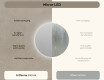 Round Backlit LED Bathroom Mirror 80cm with cool LED color 7000K, warm color 3000K, or neutral color 4500K #6