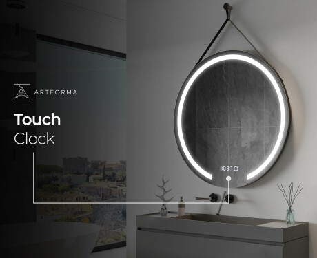 Round hanging mirror with lights L96 #9