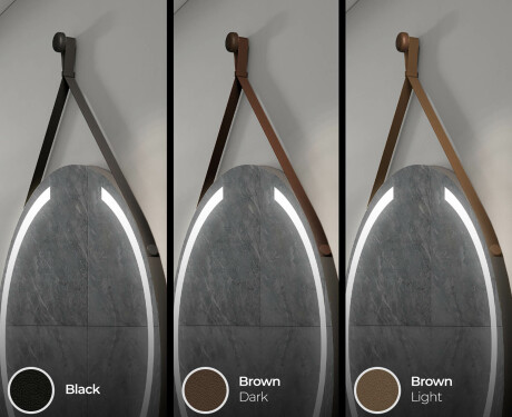 Round hanging mirror with lights L97 #7