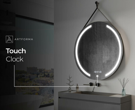 Round hanging mirror with lights L97 #9