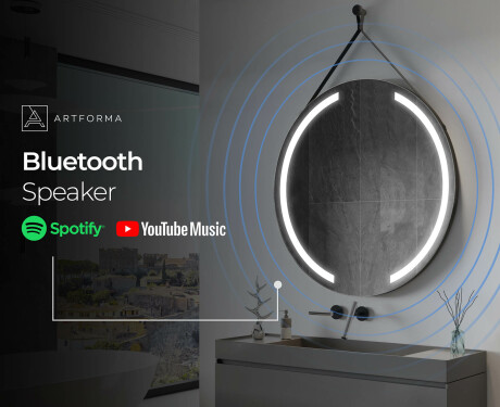 Round hanging mirror with lights L97 #11