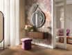 Round hanging mirror with lights L99 #3