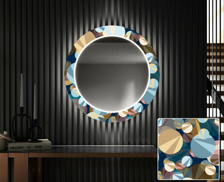 Round Backlit Decorative Mirror LED For The Hallway - Ball #1