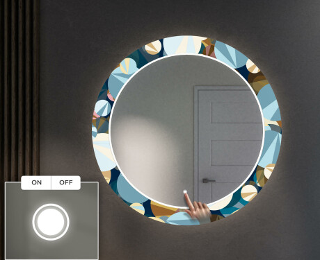 Round Backlit Decorative Mirror LED For The Hallway - Ball #3