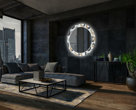 Backlit Decorative Mirror LED For The Living Room - Donuts #10