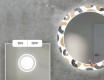 Backlit Decorative Mirror LED For The Living Room - Donuts #3