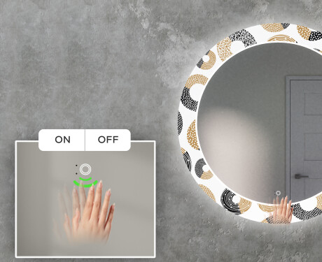 Backlit Decorative Mirror LED For The Living Room - Donuts #4