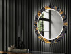 Round Backlit Decorative Mirror LED For The Hallway - Autumn Jungle #2