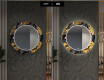 Round Backlit Decorative Mirror LED For The Hallway - Autumn Jungle #6