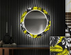 Round Backlit Decorative Mirror LED For The Hallway - Gold Jungle #1