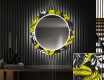 Round Backlit Decorative Mirror LED For The Hallway - Gold Jungle