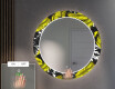 Round Backlit Decorative Mirror LED For The Hallway - Gold Jungle #4