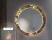 Round Backlit Decorative Mirror LED For The Hallway - Ancient Pattern #4