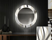 Round Backlit Decorative Mirror LED For The Hallway - Waves