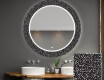 Round Decorative Mirror With LED Lighting For The Bathroom - Dotts #1