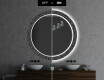 Round Decorative Mirror With LED Lighting For The Bathroom - Dotts #6