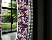 Round Decorative Mirror With LED Lighting For The Bathroom - Elegant Flowers #9