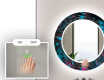 Round Decorative Mirror With LED Lighting For The Bathroom - Fluo Tropic #4