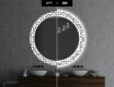 Round Decorative Mirror With LED Lighting For The Bathroom - Industrial #6