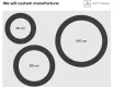 Round Decorative Mirror With LED Lighting For The Bathroom - Microcircuit #2