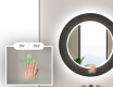 Round Decorative Mirror With LED Lighting For The Bathroom - Microcircuit #4