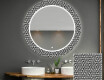 Round Decorative Mirror With LED Lighting For The Bathroom - Triangless #1