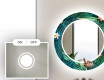 Round Decorative Mirror With LED Lighting For The Bathroom - Tropical #3