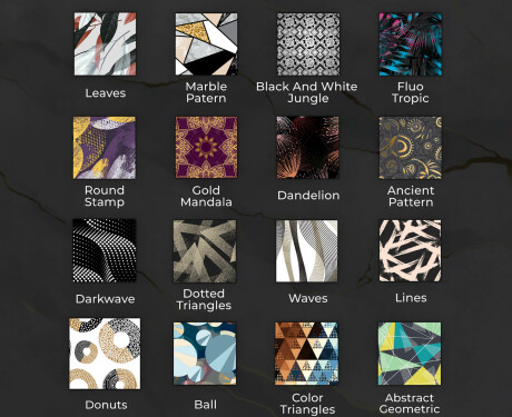 Round Decorative Mirror With LED Lighting For The Bathroom - Tropical #7