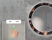 Round Backlit Decorative Mirror LED For The Living Room - Dandelion #4