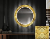 Backlit Decorative Mirror Led For The Hallway - Gold Triangles #1
