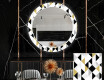 Round Backlit Decorative Mirror LED For The Dining Room - Geometric Patterns #1