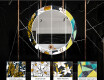 Round Backlit Decorative Mirror LED For The Dining Room - Geometric Patterns #5