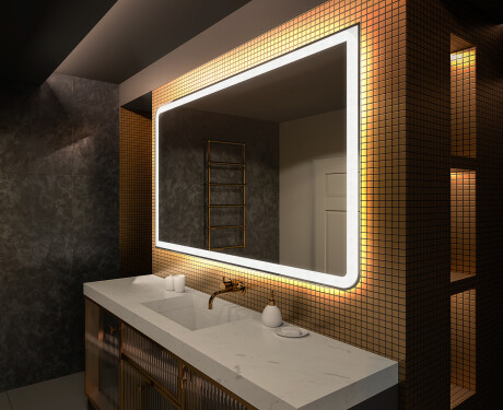 Designer Backlit LED Bathroom Mirror L146