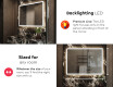 Designer Backlit LED Bathroom Mirror L146 #5