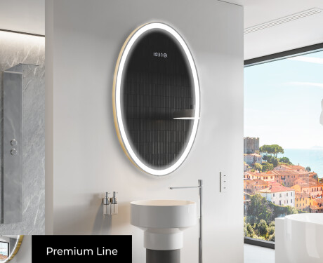 Backlit LED Bathroom Mirror L227 #4