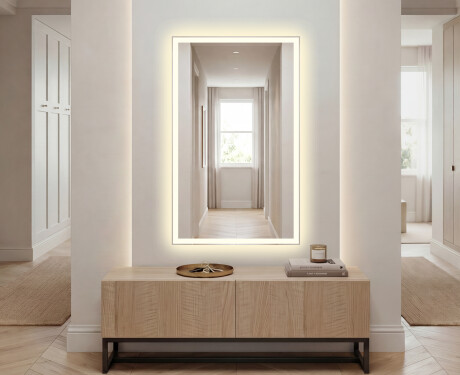 Full length hallway mirror backlit LED L01